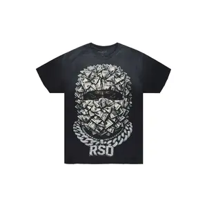 Kairox Black Oversized Graphic T-Shirt