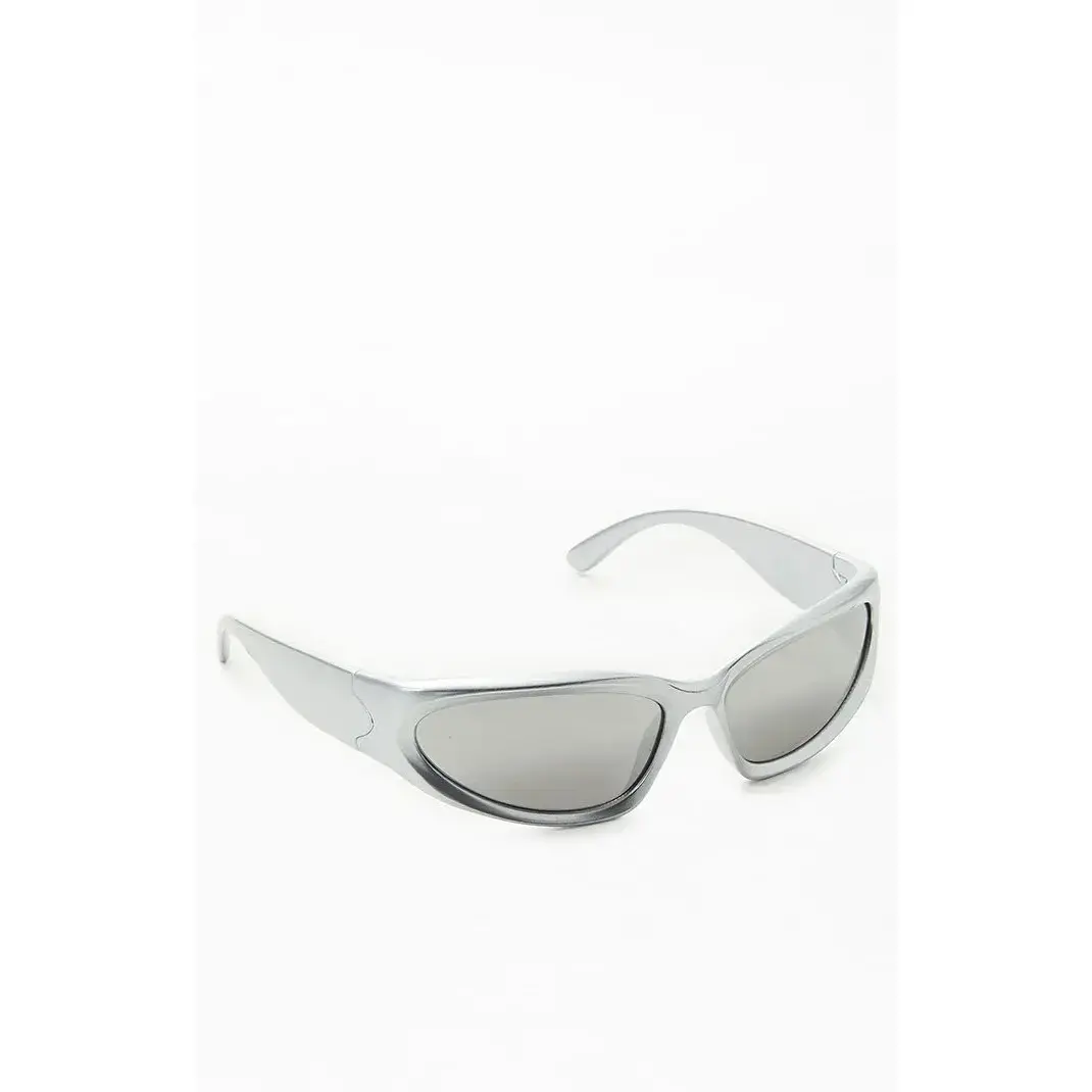 Pacsun Men's Silver Sport Sunglasses Pacsun Men's Silver Sport Sunglasses