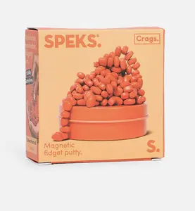 SPEKS Crags Magnetic Fidget Putty – Satisfying Sensory Magnet Pebbles for Stress Relief - ORANGE