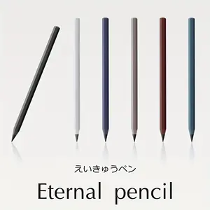3Pcs Metal Pencil New Technology Unlimited Writing Eternal Pen Magic Pencils, Drawing Pencils Set, Used for Sketching, Painting, Writing, School & Office Supplies, Back to School Season, Cheap School Supplies, Entrance Gifts