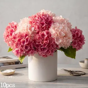 10pcs 31.5cm Mini Decorative Hydrangeas, Decorative Artificial Flowers, Suitable for Four-Season Home Decoration, Valentine's Day Events, Wedding Table Centerpieces, and Vase DIY Projects