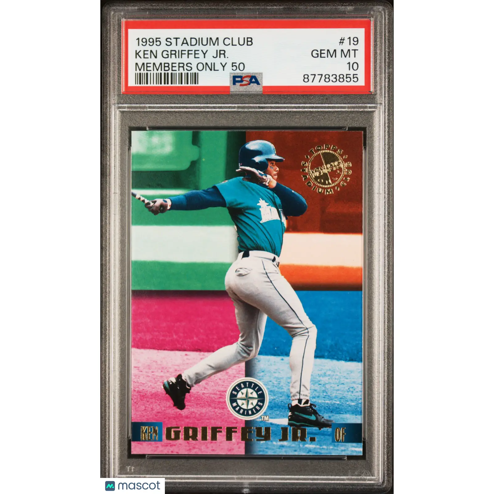Ken Griffey JR. PSA 1995 Stadium Club Members Only 50 Baseball #19 10 87783855