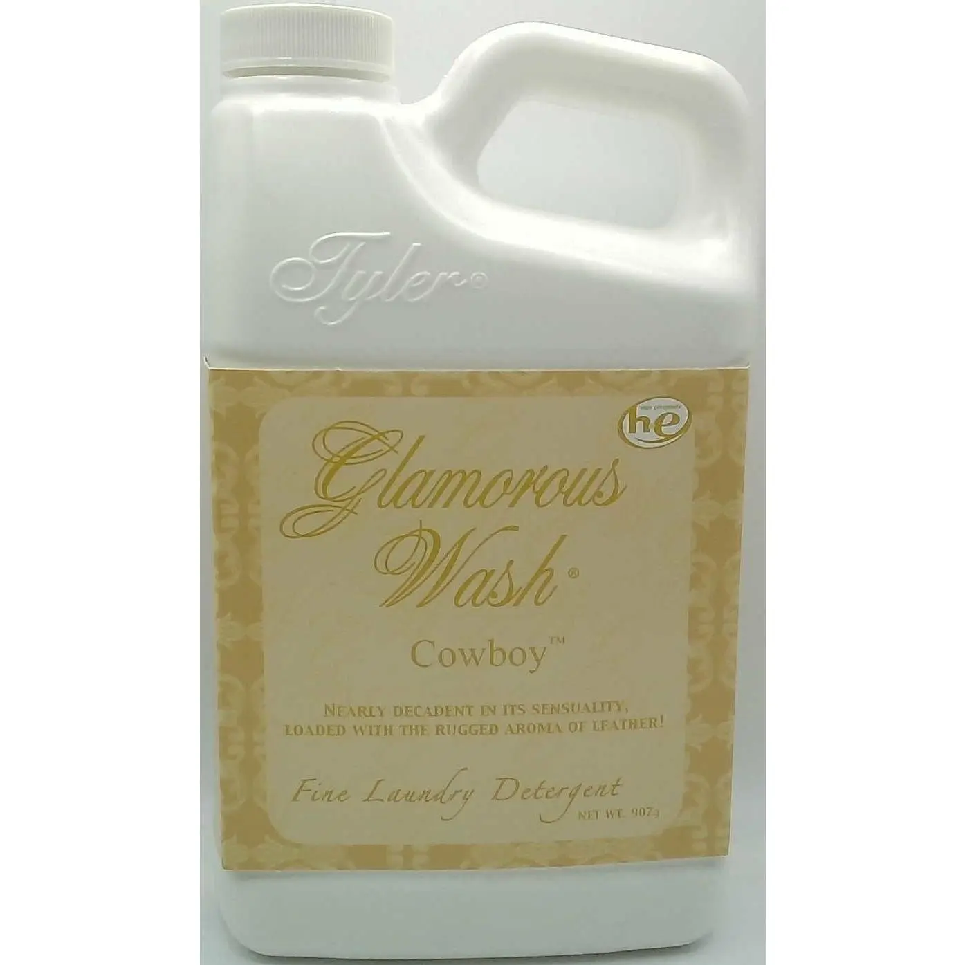 Tyler Detergent Concentrated Scented Laundry Detergent Soap - Tyler Candle Company Glamorous Wash, Cowboy Scent, 907g/32oz Household Cleaner