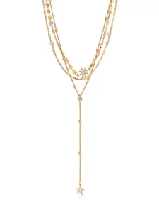 Forever Falling Multi-Chain Lariat Choker