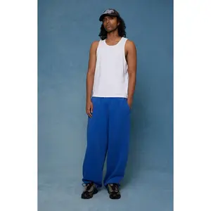 Pacsun Men's Blue Washed Fleece Extreme Baggy Sweatpants