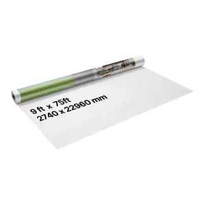 VEVOR House Wrap, 9x75 ft 0.13 mm Thick Vapor Barrier, Heavy-Duty Plastic Sheeting for Walls & Home, Tear-Resistant Drop Cloth for Residential Construction
