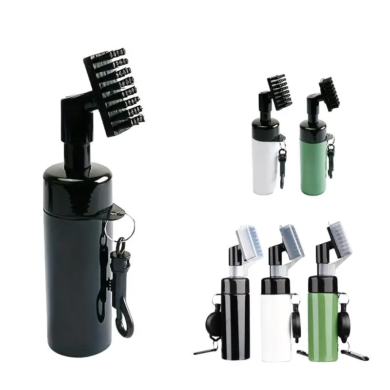 Portable Golf Ball Hat Cleaning Brush, 1/4 Counts Summer Golf Club Head Groove Cleaning Brush, Water Bottle Brush for Golf, Golf Putter Accessories, G