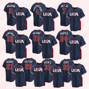 2026 USA Baseball Jersey – Personalized Navy White Fan Apparel