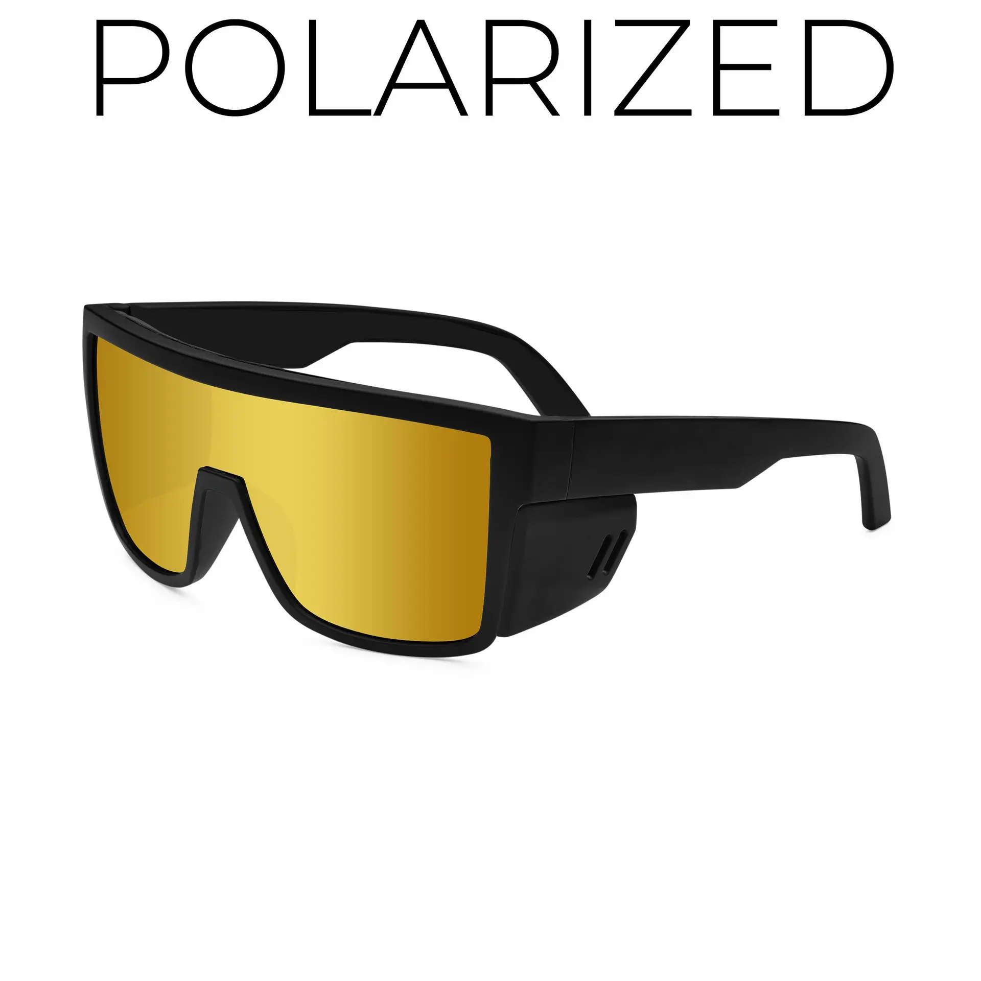 Black frame gold film polarizer