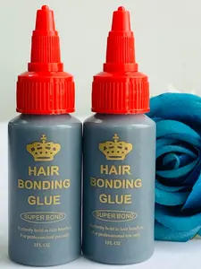 2 Bottles Wigs Bonding Glue 1fl Oz (30ML), Strong Hold Adhesive, Hair Replacement Adhesive, Professional Stylist Use, Daily Wear Suitable, All Seasons
