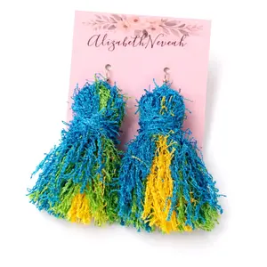 Scrubby Tassel Earrings for a Pop of Classy Style
