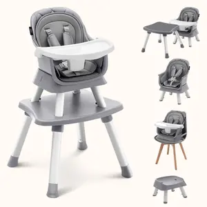 HARPPA 8-in-1 Convertible Baby High Chair, Adjustable Heights Feeding Chair & Booster Seat, Activity Table & Chair for Toddlers, Eazy to Clean, Baby Items, Toddler Girl Stuff
