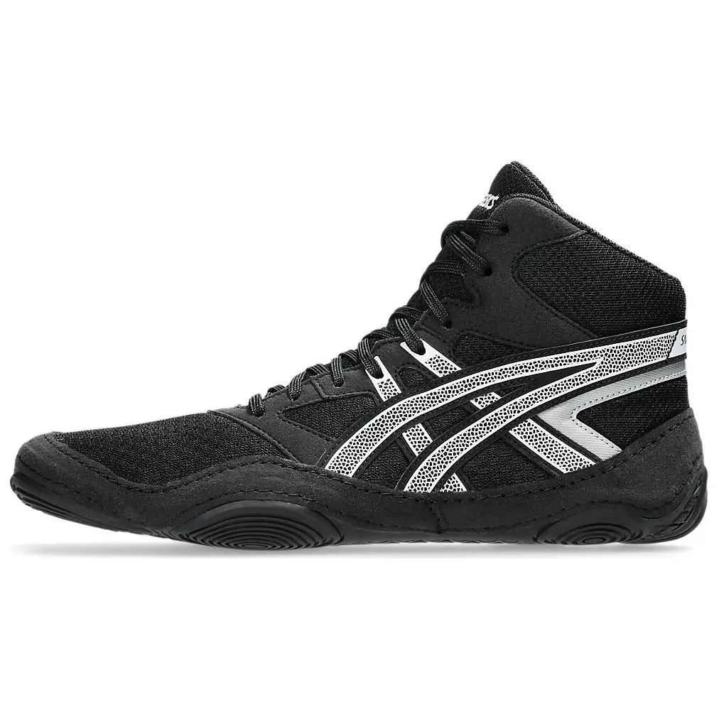 ASICS Snapdown 4 Black White Comfort Mid Top Men's Silver Sneakers 1081A058-001
