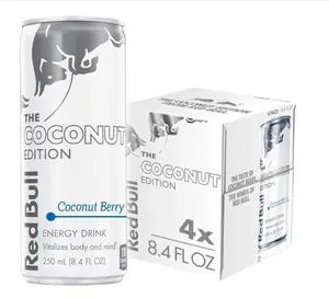 Red Bull Energy Drink, The Coconut Edition, 8.4 Fl oz, 4 Pack, 33.6 Fl oz