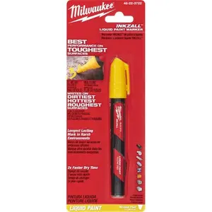 Milwaukee 48-22-3722 INKZALL Yellow Liquid Paint Marker
