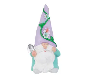 Northlight 8" Happy Gardening Gnome with Shovel Garden Statue