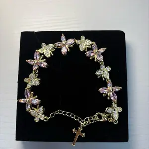Lucky Butterfly Cross Charm Bracelet Style