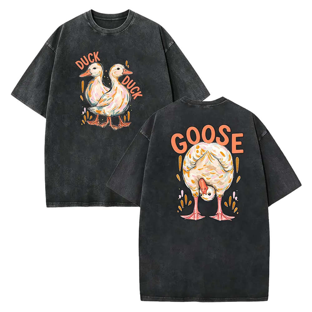 Funny Duck Duck Shirt, Retro   Tee, Trendy Animal Shirt, Cute Duck Tshirt, Farm Animal Shirt, Viral Tee, Gift for Her