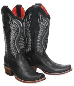 Los Altos Women's Dubai Toe Boot - Black