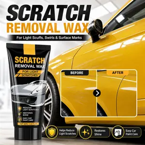 60ml Multifunctional Car Scratch Removal Wax, Easy DIY Auto Paint Restoring Polish Paste, Oxidation Stain Yellowing Remover for Light Scratch Repair Vehicle Surface Daily Detailing