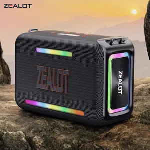 Zealot S95 Portable Wireless Speaker, 120W subwoofer Outdoor Waterproof Bluetooth speaker Ipx6, Fast Charging Power Bank, 24000mah Battery, Stereo Sound,for Home/Party Use.