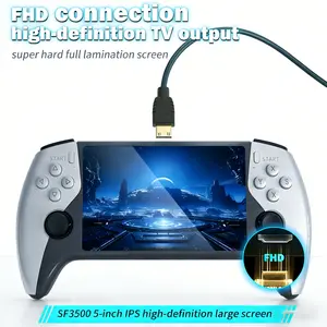 Portable Game Console Sf3500, 5.5-Inch IPS HD Screen, Play Classic Retro Games, Supports TV Connection, New Lithium Ion Battery
