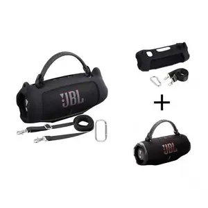 portable  outdoor  long battery life for JBL Charge 6 Waterproof Portable Bluetooth Speaker Silicone Case,Soft Protective Sleeve Cover with Shoulder Strap for JBL Charge 6 Speaker，This product comes with a protective case and a speaker.