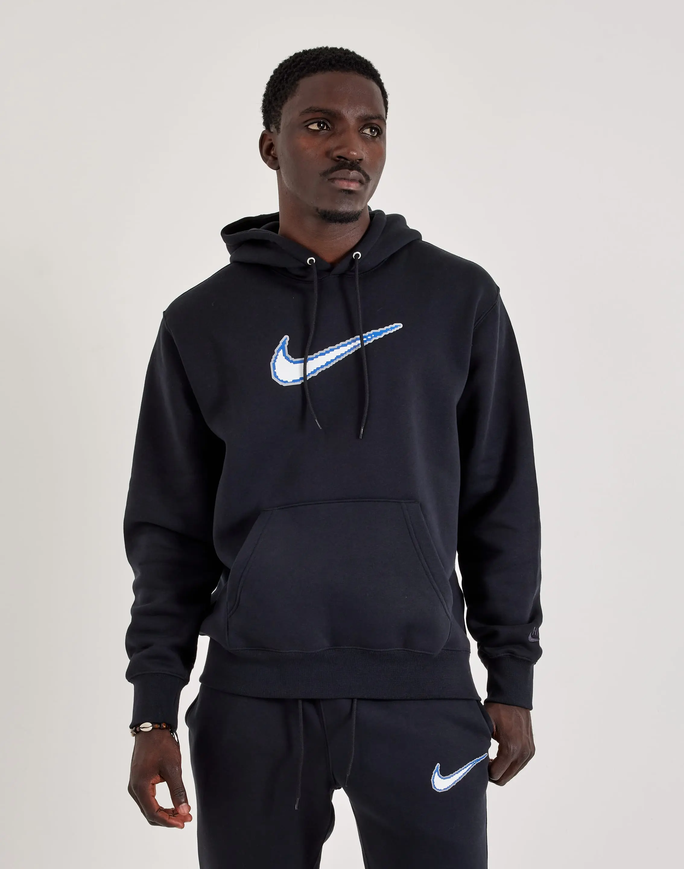 Mens Nike Club Varsity Pullover Fleece Hoodie