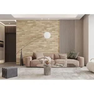 COLAMO Burlywood Weathered Wood Look Tiles Waterproof Look Peel and Stick Backsplashes Waterproof Wood Grain Wall Sticker Self-Adhesive Wood Grain Contact Paper