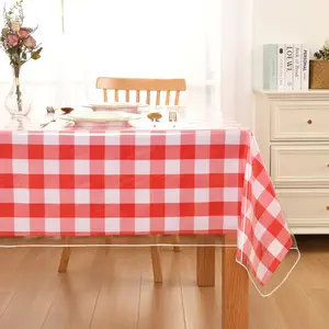 Clear Plastic Tablecloth Rectangle -  , Oilproof, Stain Resistant Table Cloth Protector Transparent PVC Vinyl Table Cover for Dining, Parties, 54 x 80 Inch
