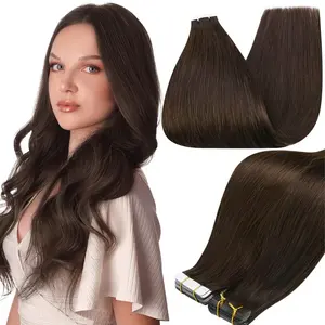 Tape-In Hair Extensions, Invisible Seamless Skin-Fit, Real Human Hair, Natural Looking Hair, 10 Pieces Pack, 24 Inches, $31.41