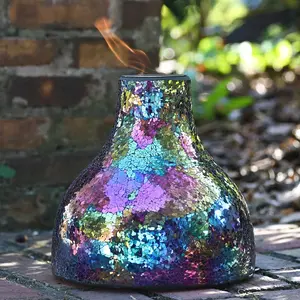 EchoFlame - Arco Iris Mosaic Magnum Tabletop Fireplace