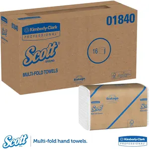 Kimberly-Clark  9.5 x 9.4 in. Scott MultiFold Paper Towels
