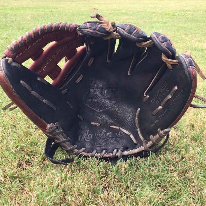 Rawlings Used R9 Series 11.75" All-Leather Baseball Glove Infield/Pitcher for Youth Players 8-14 Ages Ready-to-Play