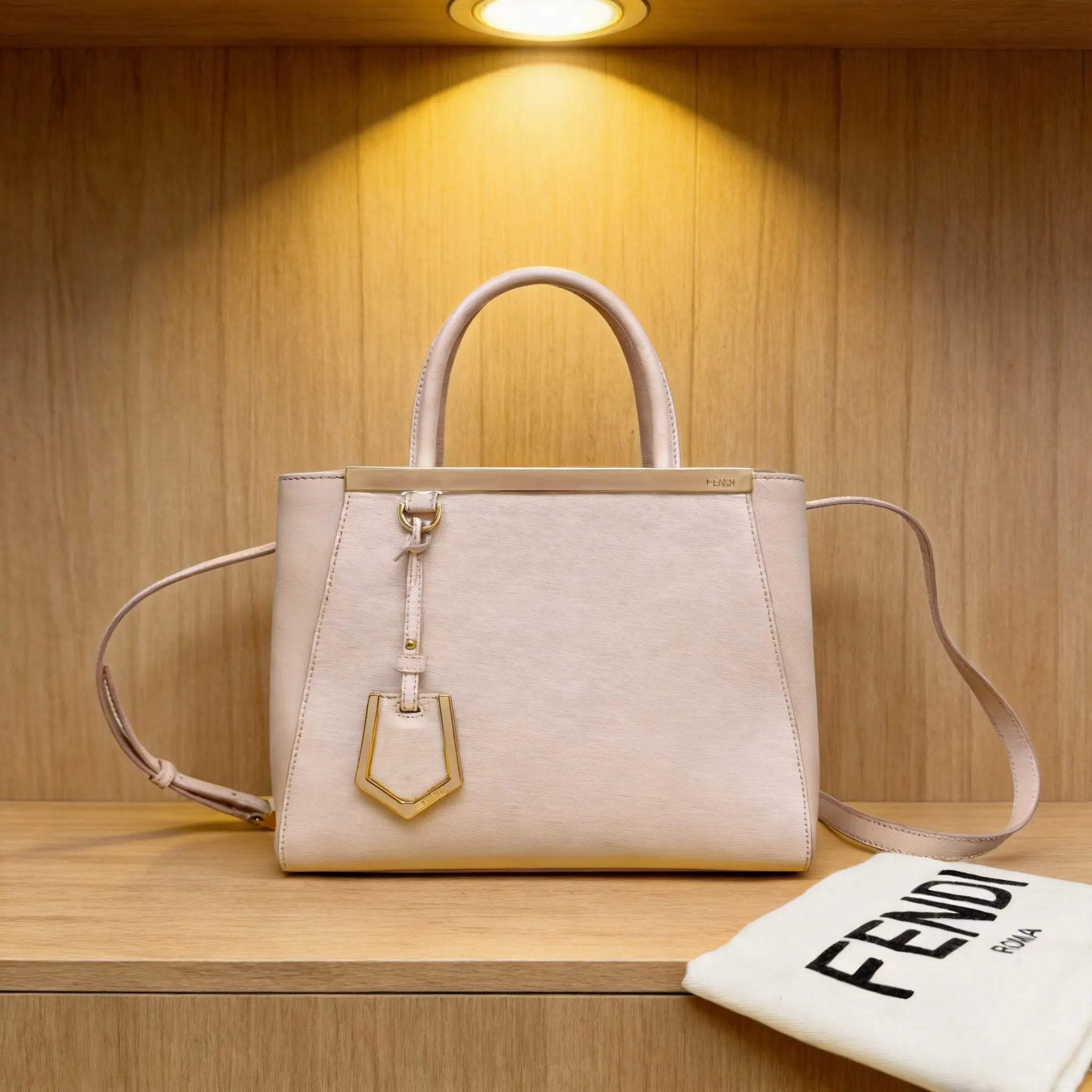 Pre-owned FENDI Leather Shoulder Bag D0620382068
