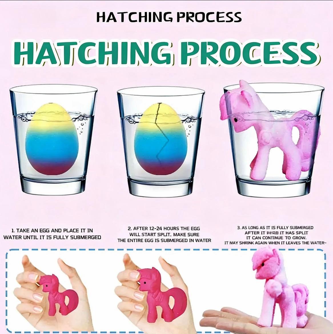 Water Grow Dinosaur Eggs Set (6 Pack) – Hatch & Expand Up to 600% with Educational Cards – Fun Science Activity Toy for Kids, Perfect for Indoor & Outdoor Play, Backyard & Party Activities