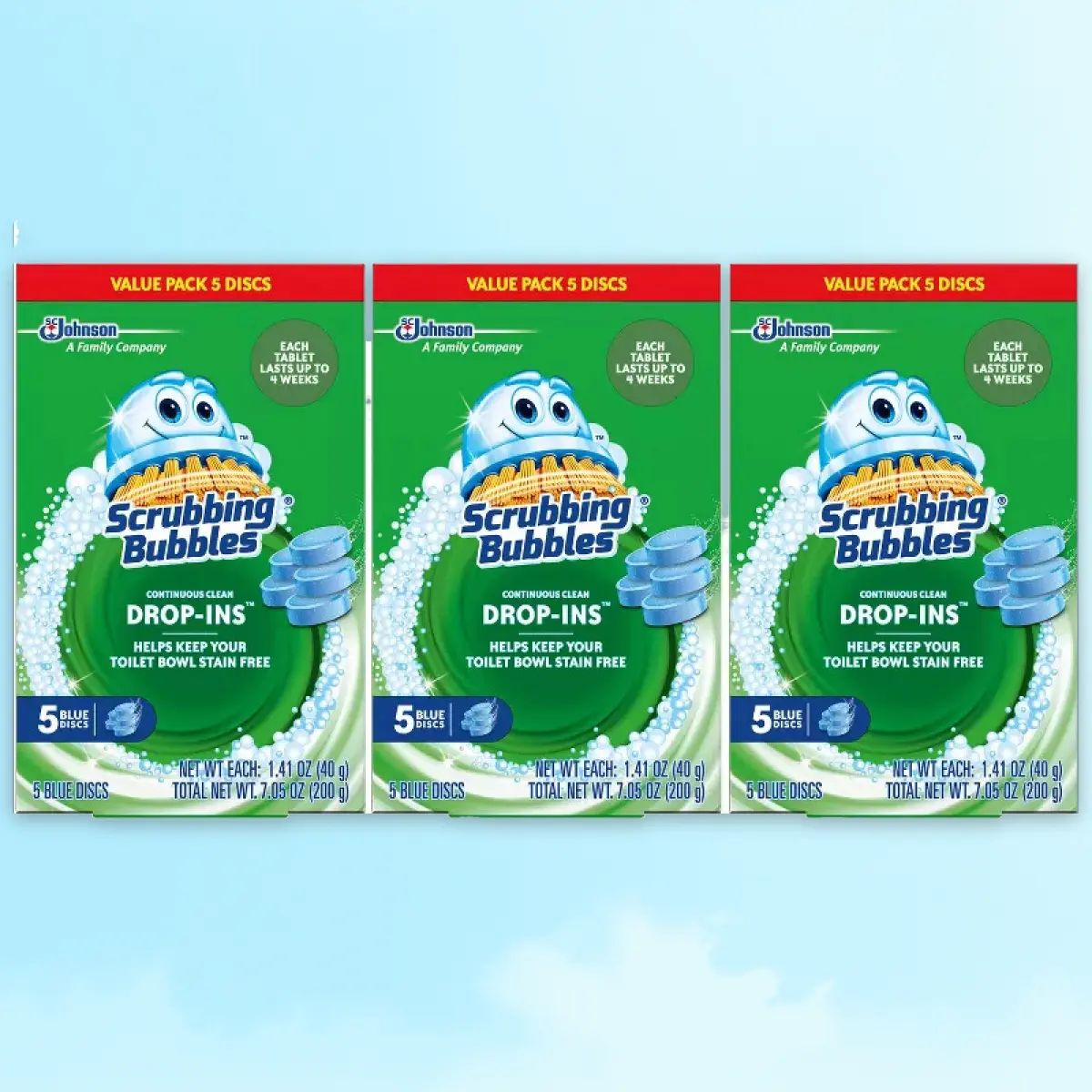 Scrubbing Bubbles Continuous Clean Drop-Ins Toilet Bowl Cleaner
