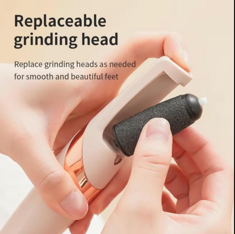 Electric Foot Callus Remover Machine, Wireless Pedicure Foot File, Rechargeable Exfoliating Tool for Foot Care, Home & Travel Use