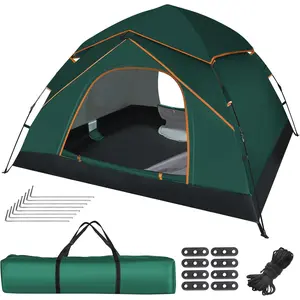 Pop Up Tents for Camping, 2-3 Person Camping Tent 60s Automatic Easy Setup Dome Tent, Waterproof Family Camping Tents, Lightweight Tents for Camping Hiking Backpacking Fishing Hunting