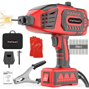 Hand held Machine for, 20-120A 110V Machine with IGBT Inverter 5 Variable Adjustment, ARC Welder Gun, With 30 Pcs 3/32" Wire Rods