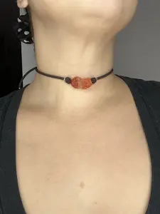 Carnelian Pixiu Chocker Crystal Necklace for Women