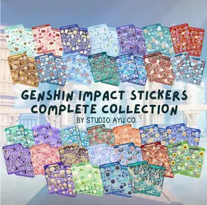 Genshin Impact Series - Complete Sticker Sheet Collection