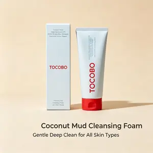 Skincare TOCOBO Coconut Mud Cleansing Foam | Hydrating Non-Stripping Daily Face Cleanser