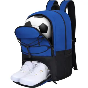 Soccer Backpack,Soccer Bag with Ball Holder & Shoe Compartment,Large  Bag for Basketball, Volleyball,Football