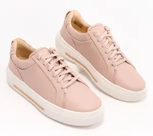 Clarks Signature Leather Sneakers - Hollyhock Walk