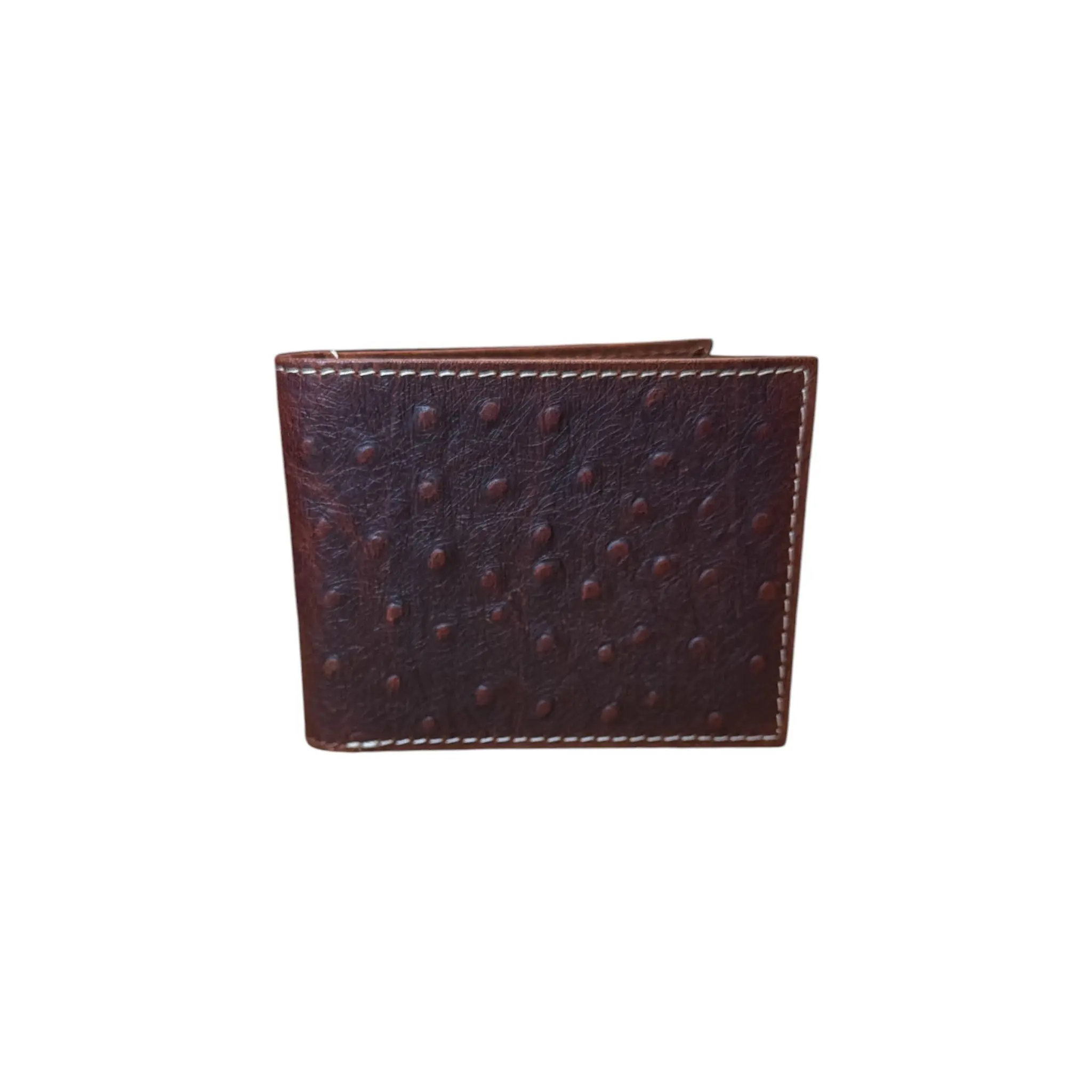 Nocona Men’s Ostrich Print Leather Wallet with Removable Passcase, Men’s Wallet, Men's Gift Ideas