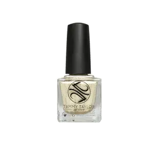 Tammy Taylor Nails Go For Gold Nail Lacquer - Clear Gold with Gold Flakes, Highly Pigmented, Full Coverage, Smooth Application, Long Lasting, Five-Free Formula