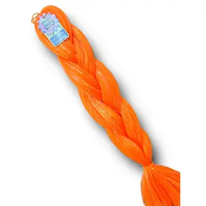 Atomic Clementine - Orange Tinsel Braiding Hair