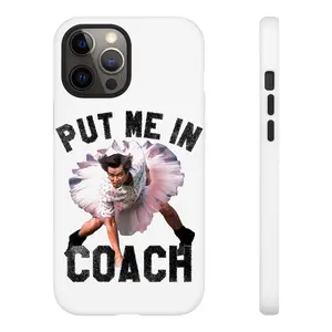 Funny Put Me in Coach Phone Case, Vintage Jim Carey Art Gift