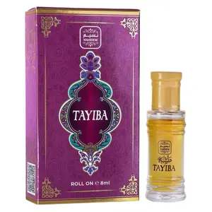 TAYIBA Roll On Strong Floral & Woody Women's Fragrance - 8ml in Amber Bottle with Elegant Packaging
